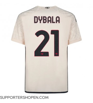 AS Roma Paulo Dybala #21 Borta Matchtröja 2023-24 Kortärmad